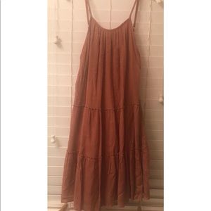 American threads burnt orange mini dress